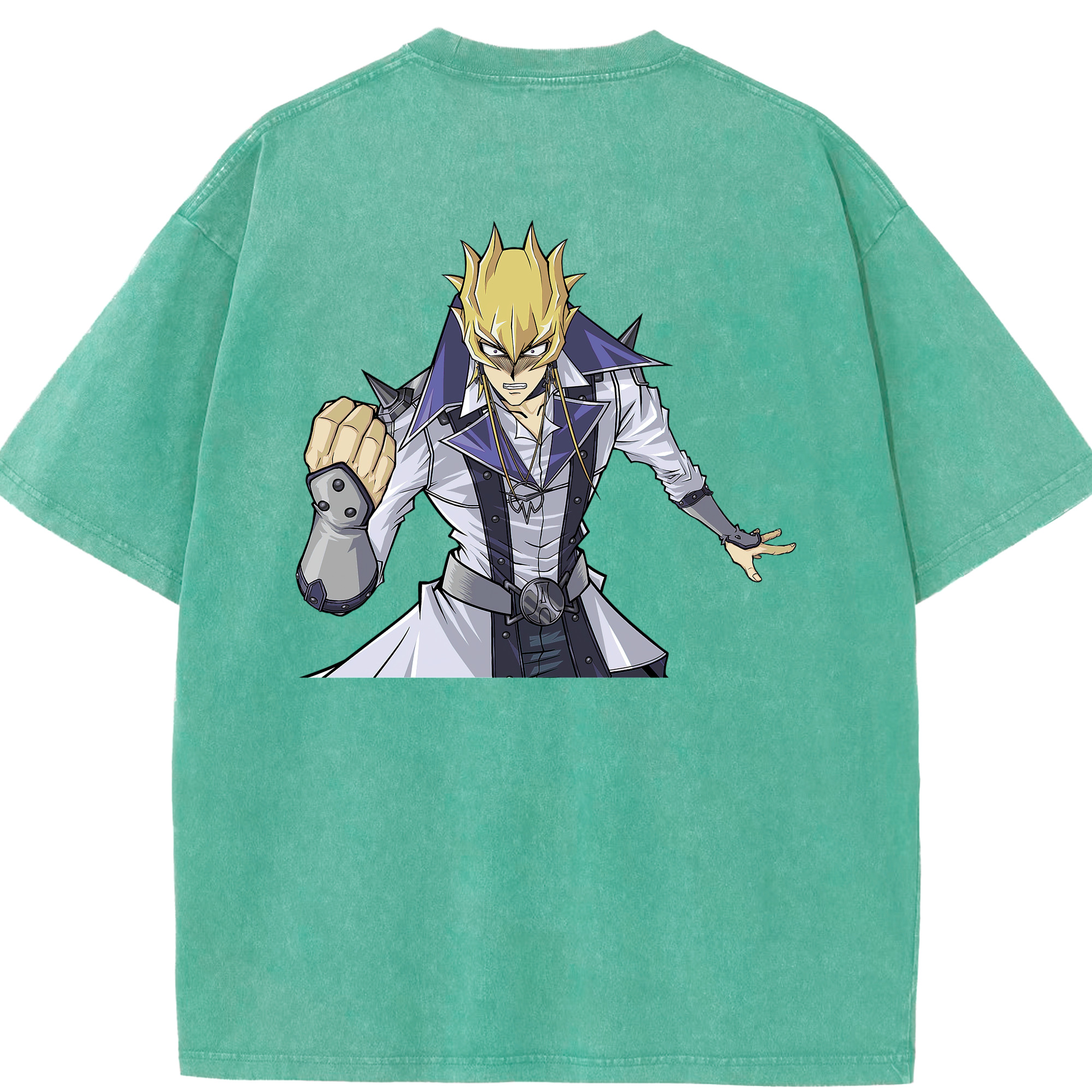 （画像用） 遊☆戯☆王 Yu-Gi-Oh! 綿100% ヴィンテージ風 半袖Tシャツ（背面プリント）